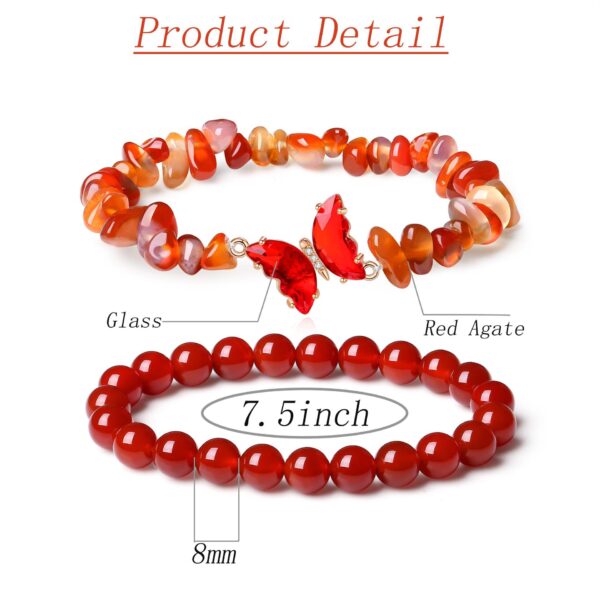 Wholesale Butterfly Accessories Bracelet Natural Stone Crystal