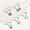 Wholesale Good Friend Rose Love Alloy Couple Keychain