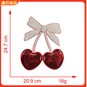 Hot melt adhesive*red*cherry*bow cherry*height 24.7*20.9cm