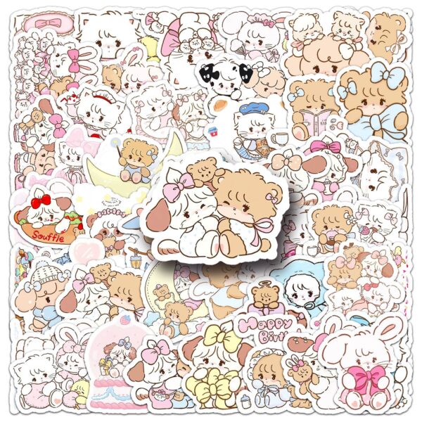 Wholesale 56 cute cartoon soft and adorable Mikko doodle stickers