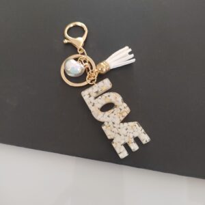 White key pendant / Love key pendant
