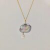 Wholesale Dopamine cloud pearl moon star studded diamond necklace