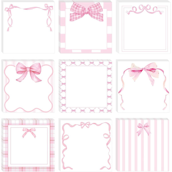 Wholesale Creative Sticky Notes Pink Bow Cute