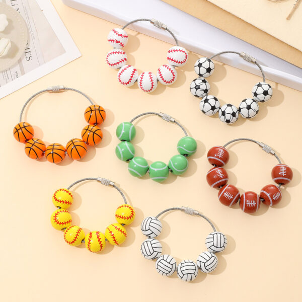 Wholesale Basketball Baseball Creative Keychain