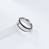 Wholesale Silver stainless steel cross scripture ring