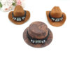 Wholesale Gentleman Cowboy Hat Mini Doll Accessories