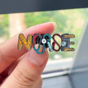 Wholesale Medical Series Brooch Syringe Stethoscope Letter Pin