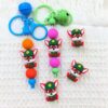 Wholesale 10pcs 3D Silicone Cute Cartoon DIY Beads