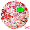 Wholesale 56pcs Pink Valentine's Day Themed Stickers