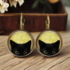 Wholesale Vintage Fox Cat Chicken Time Stone Cute Animal Earrings