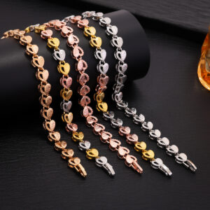 Love half hollow bracelet-two to two colors