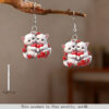 Wholesale Cute Cat Valentine's Day Acrylic Earrings