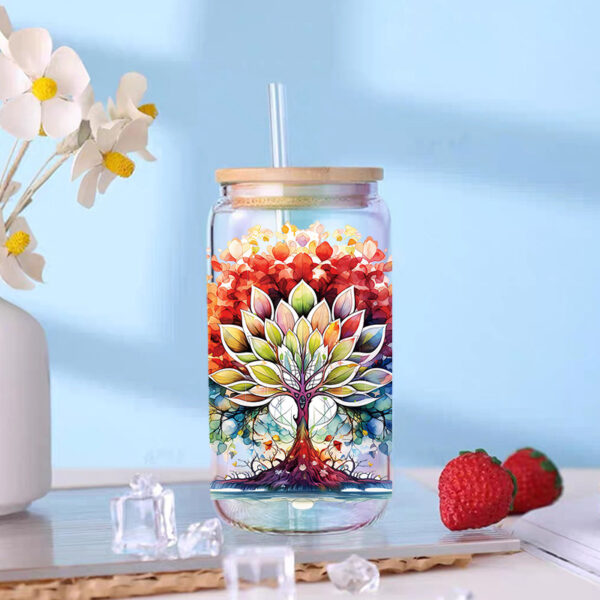 Wholesale UV Transfer Paste Glass Crystal Label Crystal Paste Cross-border Special Paste for 16oz Glass Cup 23cmX11cm