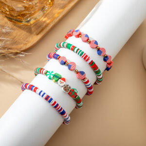 Wholesale Independence Day bracelet red and white hand jewelry