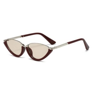 Wine red framed tea slices