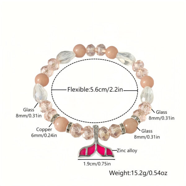 Wholesale Night glow fish tail bracelet, dreamy crystal bracelet