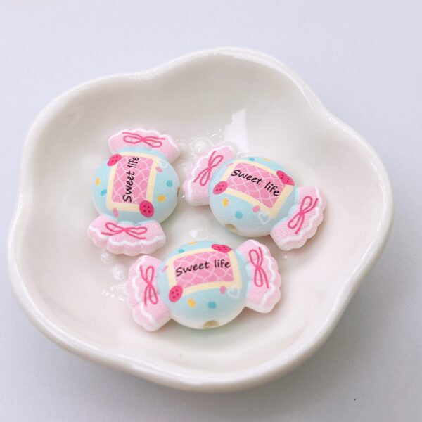 O1CN01Sm4O5k1wOzuts8Iae_2216384736299-0-cib Wholesale 30*18MM Printed Cute Vertical Hole Candy Beads DIY Bag Charm Keychain Beaded Pen Jewelry Aessories Material