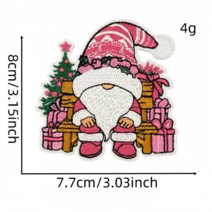 Pink christmas cloth sticker 11 #