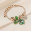 O1CN01Snkiw71LlJRNMGjce_2220898431339-0-cib Wholesale St. Patrick's Day Shamrock Heart Bracelet