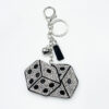 Wholesale diamond-studded dice keychain pendant bag accessory