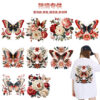 Wholesale Vintage Butterfly UV DTF Ready to Press Transfers Wraps