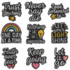 Wholesale Alphabet Women Empowerment Slogan Embroidered Patch