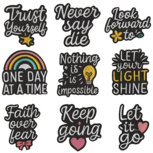 Wholesale Alphabet Women Empowerment Slogan Embroidered Patch