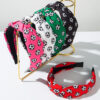 Wholesale Sports style colorful football printed wide edge headband