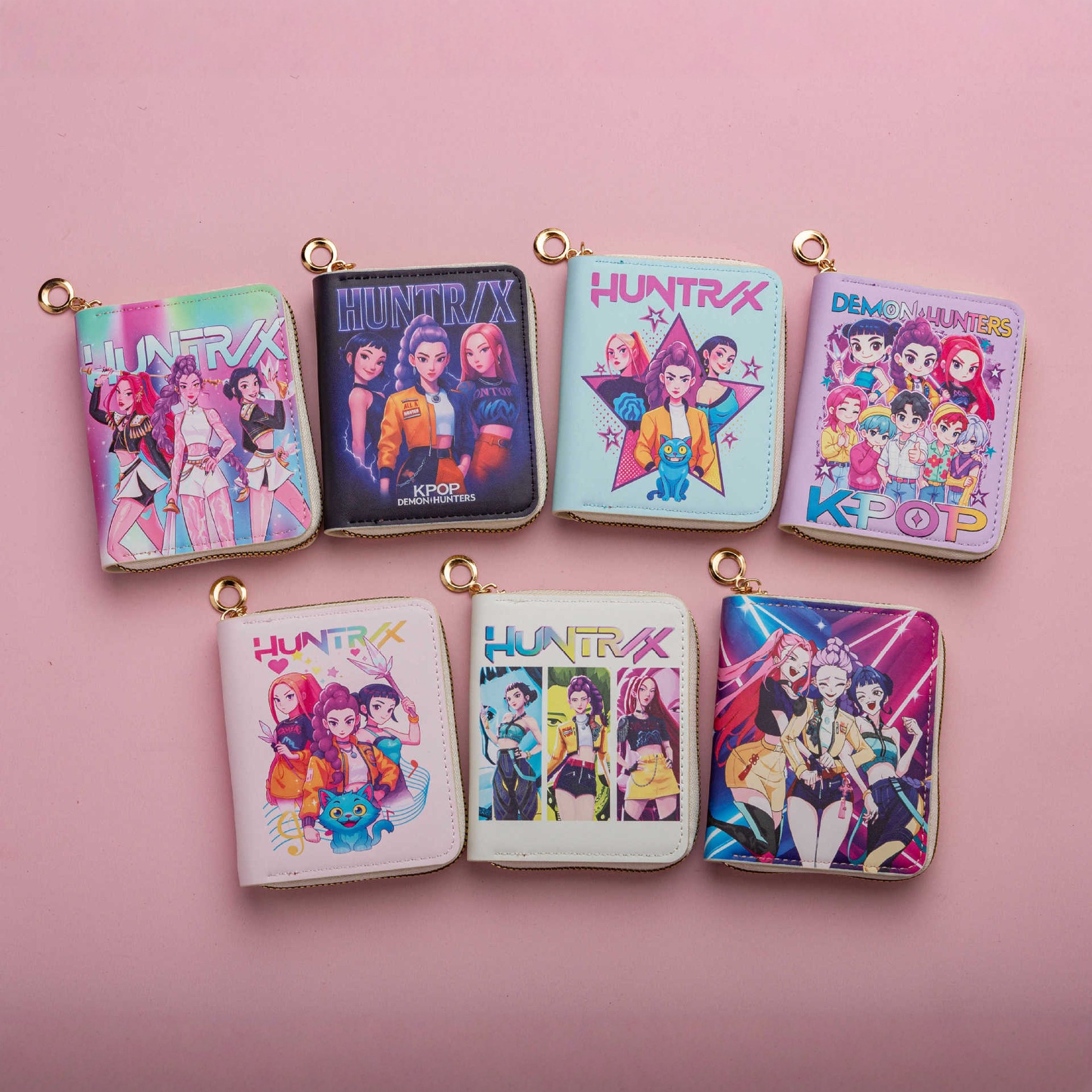 Wholesale Cross-Border New Generation Short Women's Cartoon Wallet Hunter's Witch Gro Cute Student Coin Purse Trendy Chilen's Bag