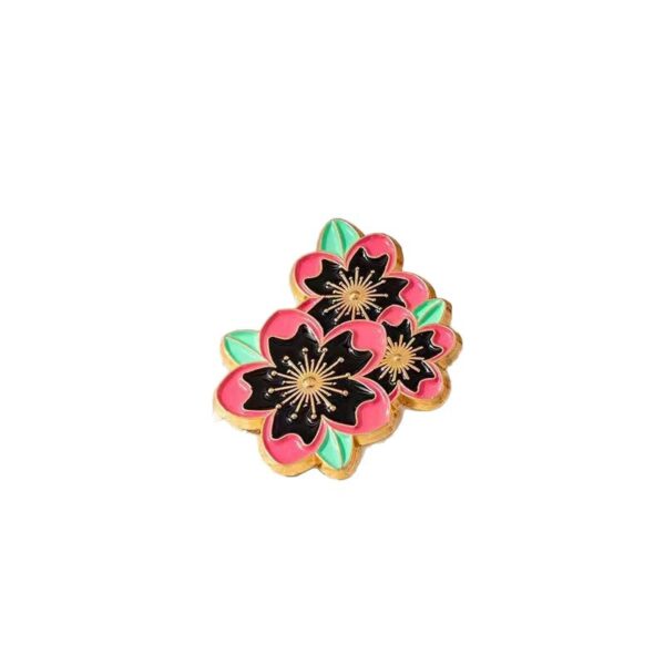 Wholesale cherry blossom brooch fashionable and personalized badge