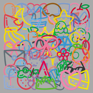 O1CN01T18Hhg1mdyhSCwAIH_2208354554978-0-cib Wholesale 50pcs Transparent Fun Doodle Stickers