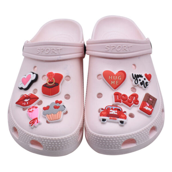Wholesale Random Red Valentine's Day Series Croc Charms