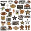 Wholesale Cartoon Football Leopard Pattern Series Embroidery DIY Patches