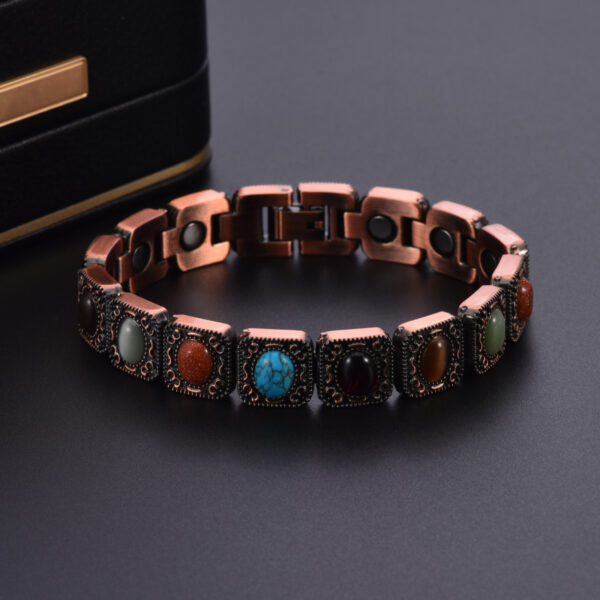 Wholesale Colorful Full Diamond Shining Square Bracelet