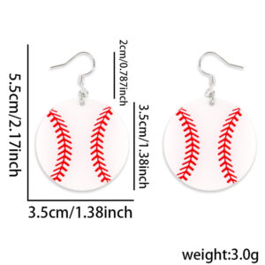 Baseball Earrings / Factory direct from the source [Same-day shipping]