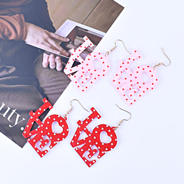 O1CN01T6Afg11RB1YLvwXwV_2216398732072-0-cib Wholesale Valentine's Day Love Letter Red Pink Earrings
