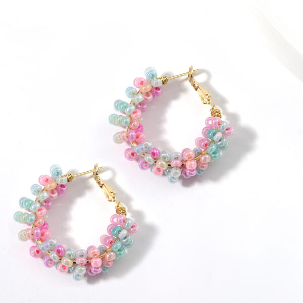 Wholesale handmade beaded earrings Bohemian fashion Joker exquisite earrings