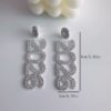 Wholesale 2026 digital rhinestone earrings