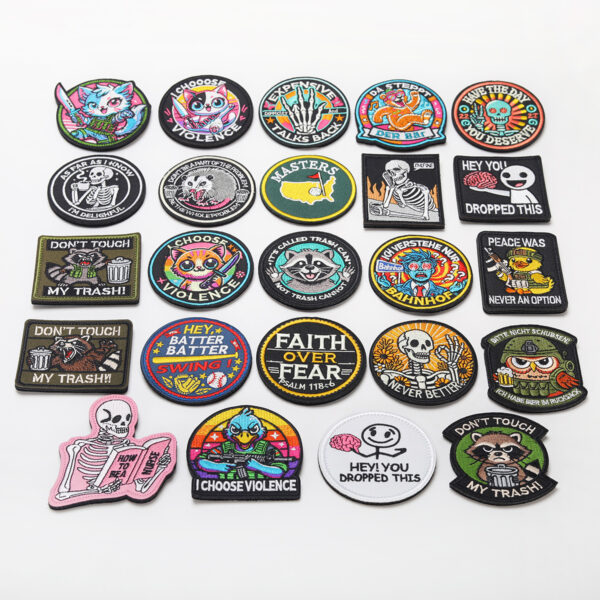 Wholesale Tactical morale badge fun and humorous satire English embroidery DIY Patches