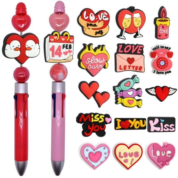 O1CN01T8HExc1NGkEx9qojR_2208878341543-0-cib Wholesale Random 30pcs Valentine's Day Series Love Cartoon Focal Beads