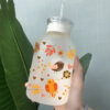 Wholesale New Cartoon printing heat transfer Cup sticking crystal logo pattern 23 cmX11cm in stock