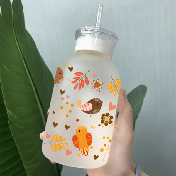 Wholesale New Cartoon printing heat transfer Cup sticking crystal logo pattern 23 cmX11cm in stock