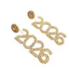 Wholesale 2026 digital rhinestone earrings