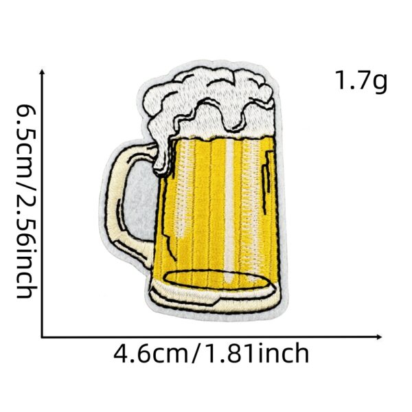 O1CN01TCSr6d2MA2wFriayf_3472229786-0-cib Wholesale Cartoon Beer Series Embroidery DIY Patches