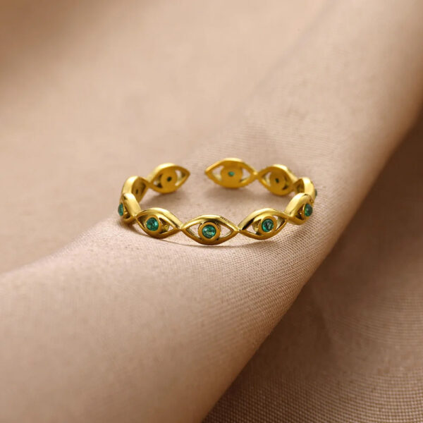 Wholesale Fashion Personalized Devil's Eye Opening Index Finger Ring