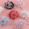 Wholesale Snowflake Spinning Hairy Ball Diamond Ball Crystal Beads