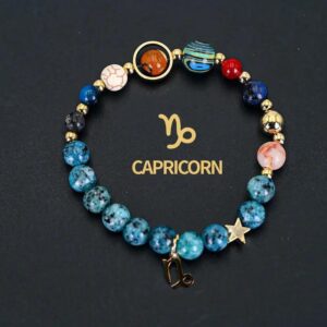 Capricorn - Blue Black Spotted Stone