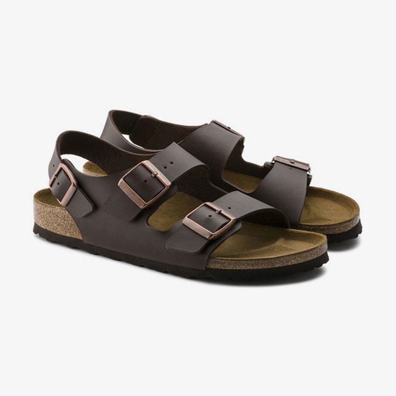 Wholesale Double-breasted cork-soled sandals