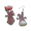 Wholesale Easter cartoon rabbit colored sequin acrylic earrings