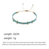 Wholesale Hand-woven Stacked Bracelet Women's Colombian Ribbon Woven Beaded Rice Beads Hand Rope